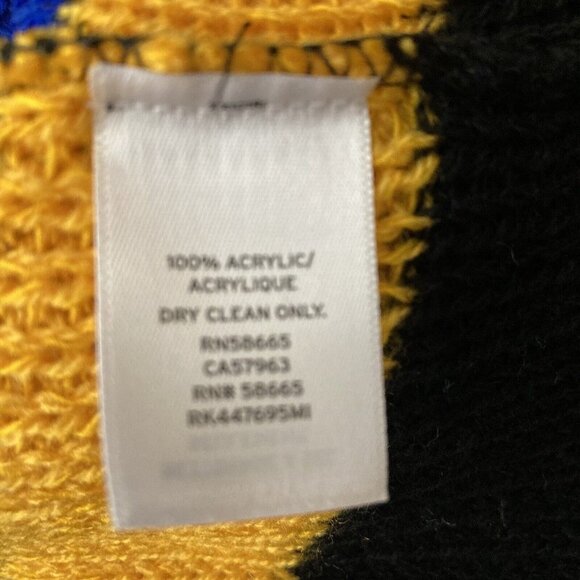 Abound Sweater Shag Pullover Cropped Multicolored Womens Size XS Stripes - Picture 3 of 8